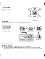 Предварительный просмотр 49 страницы OBH Nordica active 1715 Instruction Manual