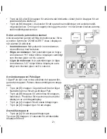 Preview for 21 page of OBH Nordica active 1720 Instruction Manual