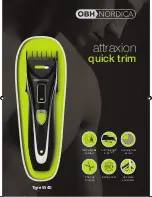 Preview for 1 page of OBH Nordica ATTRAXION QUICK TRIM Instructions Of Use