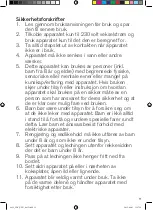 Предварительный просмотр 11 страницы OBH Nordica Bistro X6 Instruction Manual