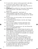 Предварительный просмотр 10 страницы OBH Nordica BISTRO X8 Instruction Manual