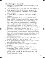 Предварительный просмотр 15 страницы OBH Nordica BISTRO X8 Instruction Manual