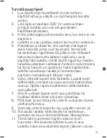 Предварительный просмотр 21 страницы OBH Nordica BISTRO X8 Instruction Manual