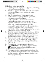 Предварительный просмотр 8 страницы OBH Nordica Bjorn Axen Mini 3058 Instruction Manual