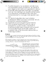 Preview for 14 page of OBH Nordica Bjorn Axen Mini 3058 Instruction Manual