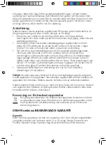 Предварительный просмотр 6 страницы OBH Nordica Bronx Instructions Of Use