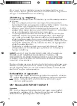 Предварительный просмотр 12 страницы OBH Nordica Bronx Instructions Of Use
