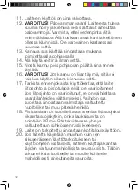 Preview for 22 page of OBH Nordica Bronx Instructions Of Use
