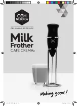 OBH Nordica Cafe Crema Instruction Manual предпросмотр