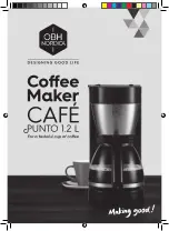 Preview for 1 page of OBH Nordica CAFE PUNTO 1.2 L Instructions Of Use