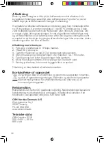 Preview for 12 page of OBH Nordica CAFE PUNTO 1.2 L Instructions Of Use