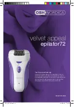 Preview for 24 page of OBH Nordica epilator72 Instructions Of Use