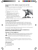 Предварительный просмотр 36 страницы OBH Nordica hercules Instruction Manual