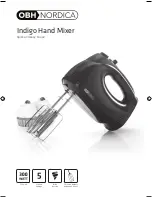 Preview for 1 page of OBH Nordica Indigo Hand Mixer Quick And Easy To Use