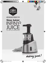 OBH Nordica Infiny Juice Instruction Manual preview