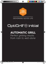 Предварительный просмотр 1 страницы OBH Nordica OptiGrill+ initial GO706D15 Manual