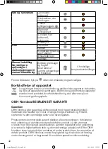 Preview for 40 page of OBH Nordica OptiGrill+ XL Instructions Of Use