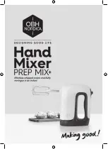 Preview for 1 page of OBH Nordica PREP MIX+ Instruction Manual