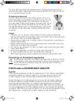 Preview for 7 page of OBH Nordica Sensation 5567 Instruction Manual