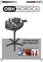 Предварительный просмотр 1 страницы OBH Nordica STEAKHOUSE BBQ CONTACT Instructions For Use Manual