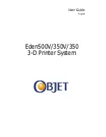 Objet Eden350 User Manual preview