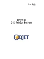 Objet Objet30 User Manual preview