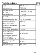 Preview for 21 page of OBO Bettermann GE 2V 15 B Mounting Instructions