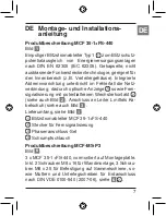 Предварительный просмотр 9 страницы OBO Bettermann MCF 35 Series Mounting And Installation Instructions Manual