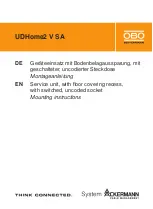 OBO Bettermann UDHome2 V SA Mounting Instructions preview