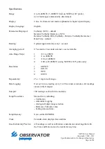 Preview for 4 page of Observator Instruments ANALITE NEP160 User Manual