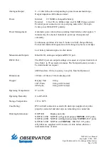 Preview for 5 page of Observator Instruments ANALITE NEP160 User Manual