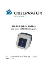 Observator Instruments OMC-042 User Manual предпросмотр