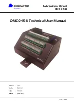 Observator Instruments OMC-045-II Technical  User'S Manual preview