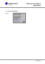 Preview for 9 page of Observator Instruments OMC-045-II Technical  User'S Manual