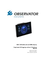 Observator Instruments OMC-140 Manual preview