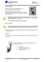 Предварительный просмотр 6 страницы Observator OMC-116 Installation Manual