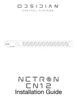 OBSIDIAN CONTROL SYSTEMS NETRON EN12 Installation Manual preview