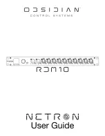 OBSIDIAN CONTROL SYSTEMS Netron RDM10 User Manual preview