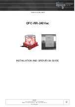 obsta OFC-RR-240Vac Installation And Operation Manual предпросмотр