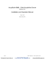 Preview for 1 page of Obvius AcquiSuite A8810 Installation And Operation Manual