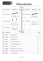 Предварительный просмотр 2 страницы OCAM SS2-79-DC Fitting Instruction