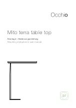 Preview for 1 page of Occhio Mito terra table top Mounting Instructions / User Manual