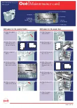 Предварительный просмотр 1 страницы Oce 31 5E Series Maintenance Card