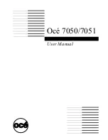 Oce 7050 User Manual preview