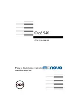 Oce 940 User Manual preview