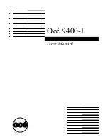 Oce 9400-I User Manual предпросмотр