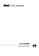 Предварительный просмотр 1 страницы Oce CS2024 Quick Start Manual