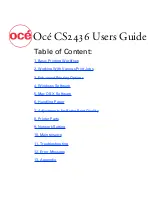 Oce CS2436 User Manual предпросмотр