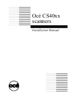 Oce CS40xx Installation Manual preview