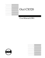 Oce CS520 User Manual preview